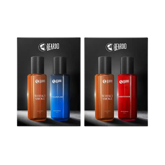 Beardo Men Whisky Smoke and Tsunami & Whisky Smoke and Godfather EDP Combo