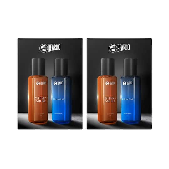 Beardo Men Whisky Smoke And Tsunami Fragrance Combo (20 ml)