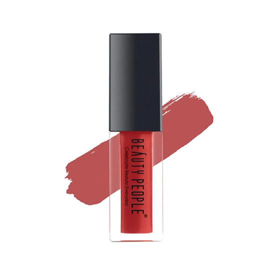 Beauty People Matte Lucious Liquid Lip Color muted Brown L35 (4gm)