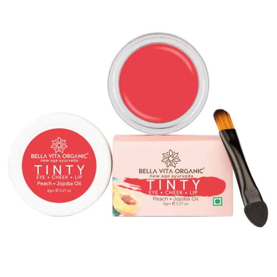 Bella Vita Peach 3 in 1 Tinty for Lips, Cheeks & Eyes (8gm)