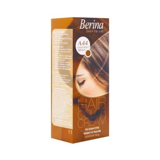 Berina Cream Hair Color - A44 Light Matt Brown (60g)
