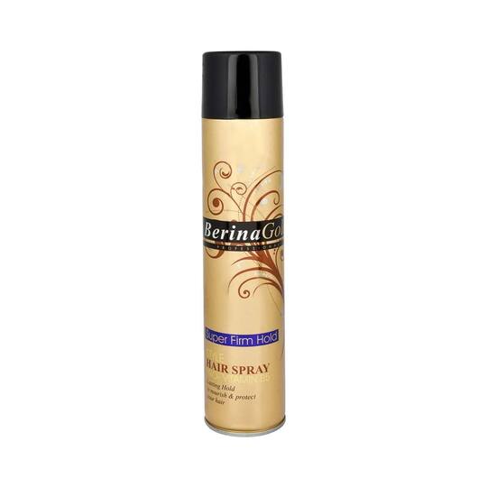 Berina Gold Super Firm Hold Hair Spray - (450ml)
