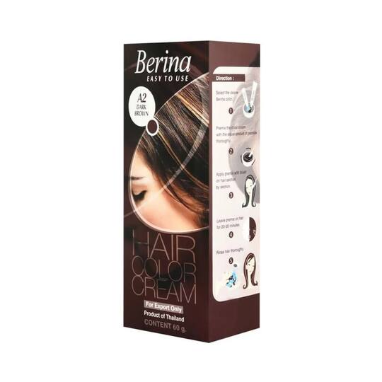 Berina Cream Hair Color - A2 Dark Brown (60g)
