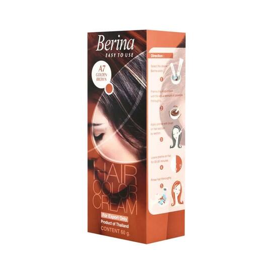 Berina Cream Hair Color - A7 Golden Brown (60g)