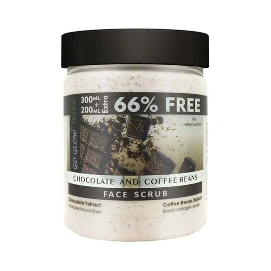 Berina Go Glow Chocolate & Coffee Beans Face Scrub - (500ml)