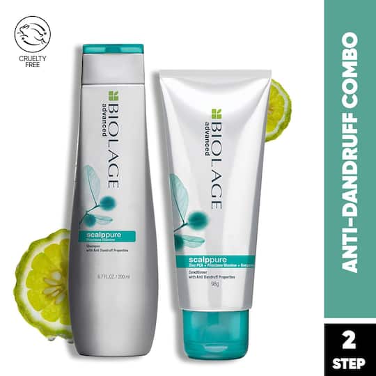Biolage Scalppure Shampoo & Conditioner Combo, Removes Flakes from 1st Wash (200 ml + 98 g)