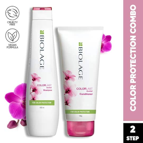 Biolage Colorlast Shampoo & Conditioner Combo for Protection to Color Treated Hair (400 ml + 196 g)