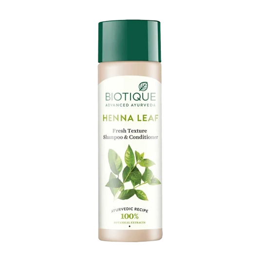 Biotique Henna Leaf Fresh Texture Shampoo & Conditioner - (120ml)