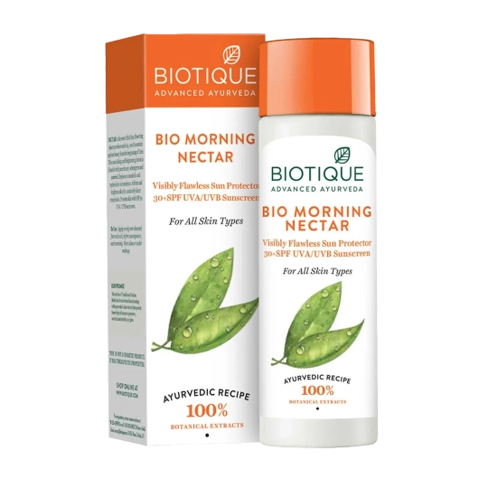 Biotique Bio Morning Nectar Ultra Soothing Face Lotion SPF 30+ UVA/UVB Sunscreen (120ml)