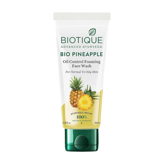 Biotique Bio Pineapple Oil Control Foaming Facewash - (100ml)