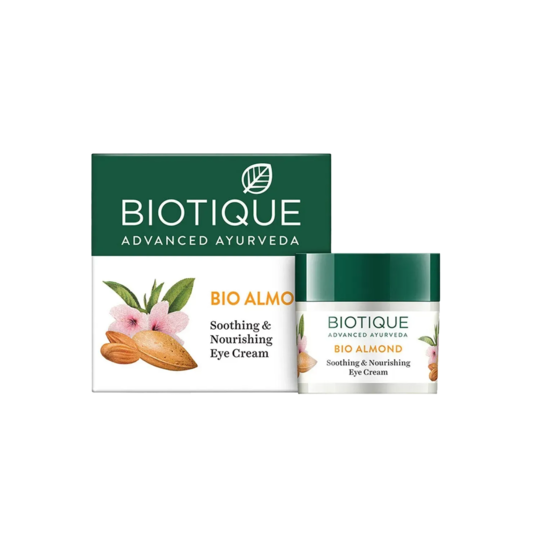 Biotique Bio Almond Soothing & Nourishing Eye Cream - (15g)