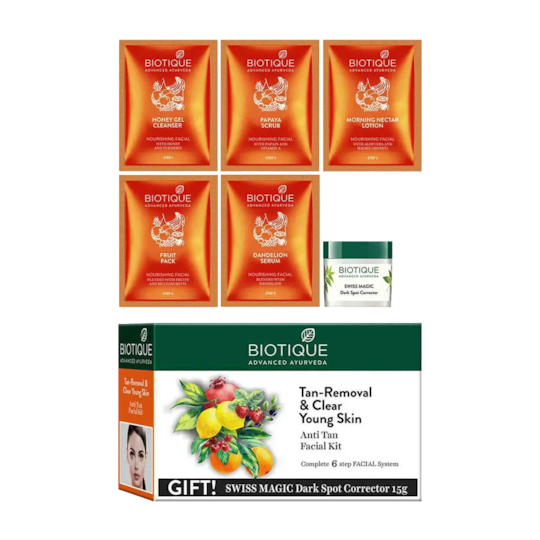 Biotique Anti Tan Facial Kit - (6 Pcs)