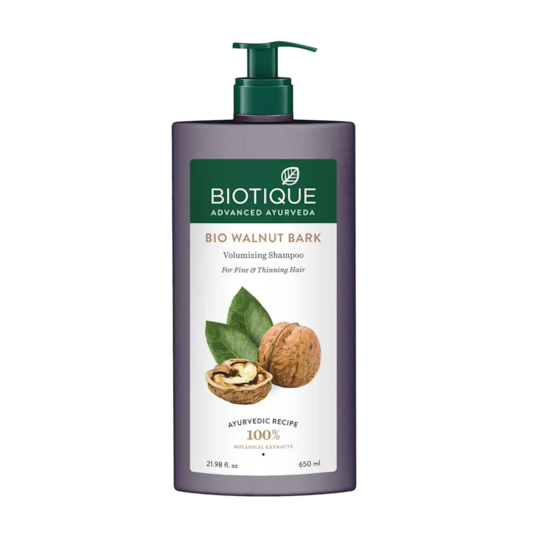 Biotique Bio Walnut Bark Volumizing Shampoo for Fine & Thinning Hair (650ml)