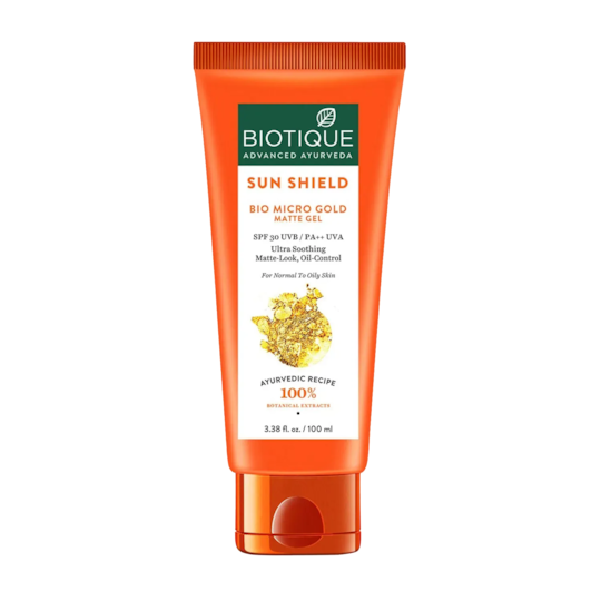Biotique Bio Micro Gold Matte Cream Sunscreen SPF 30 - (100ml)