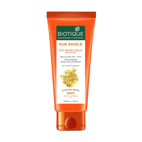 Biotique Bio Micro Gold Matte Cream Sunscreen SPF 30 - (50ml)
