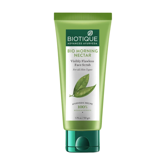 Biotique Bio Morning Nectar Visibly Flawless Face Scrub - (50g)