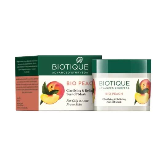 Biotique Bio Peach Clarifying & Refining Peel Off Mask - (50g)