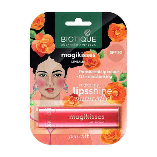 Biotique Magikisses Lip Balm - Peach It (4g)