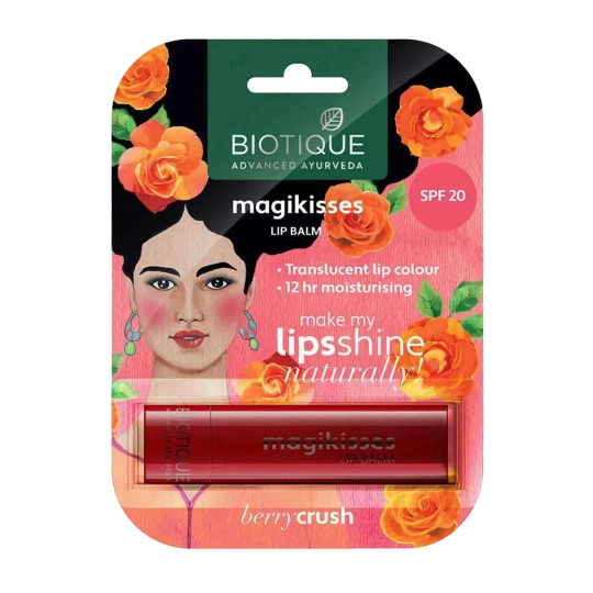 Biotique Magikisses Lip Balm - Berry Crush (4g)