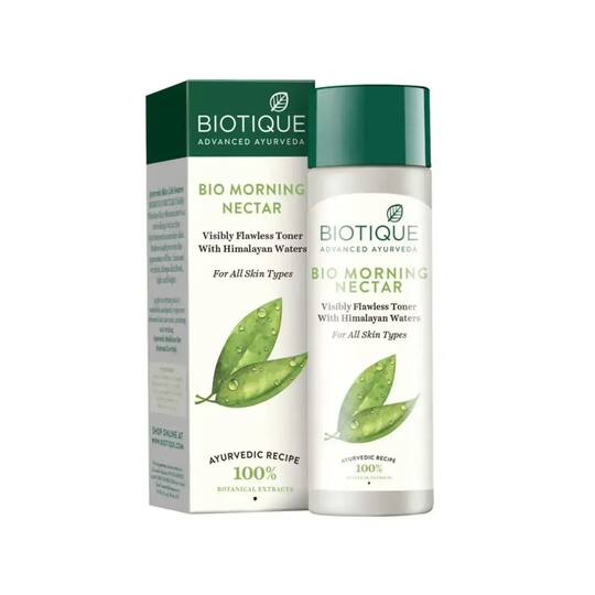 Biotique Bio Morning Nectar Visibly Flawless Toner With Himalayan Waters - (120ml)