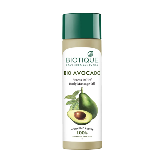 Biotique Bio Avocado Stress Relief Body Massage Oil - (200ml)