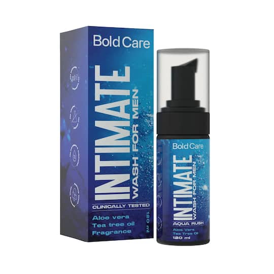 Bold Care Aqua Rush Intimate Wash for Men (120ml)