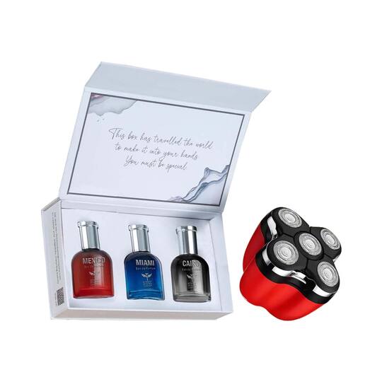 Bombay Shaving Company Head Shaver Pro for Bald Men Hair Trimmer & Wanderlust Perfumes Combo