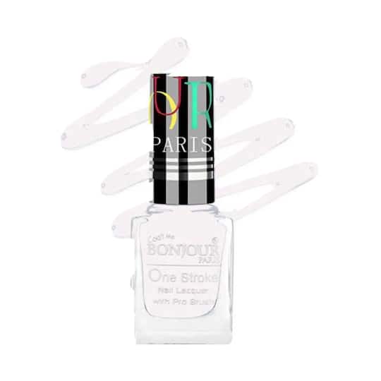 Bonjour Paris Coat Me Satin Matte Nail Polish - 19 Pure White (9ml)