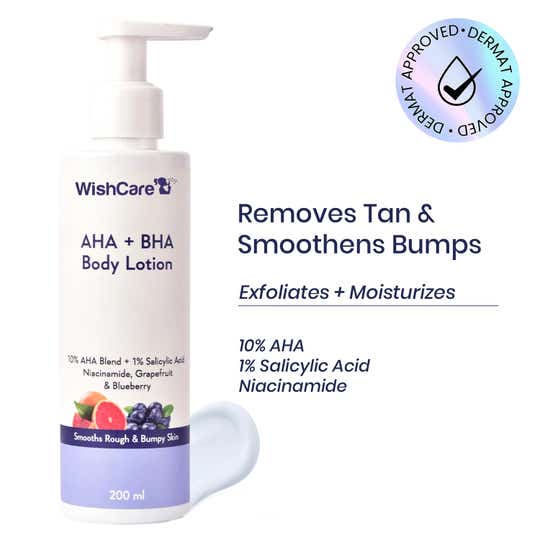 WishCare 10% AHA + 1% BHA Body Lotion With Niacinamide (200ml)