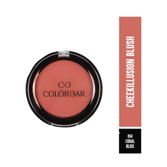 Colorbar Cheek Illusion Blush Compact - 004 Coral Bliss (4g)