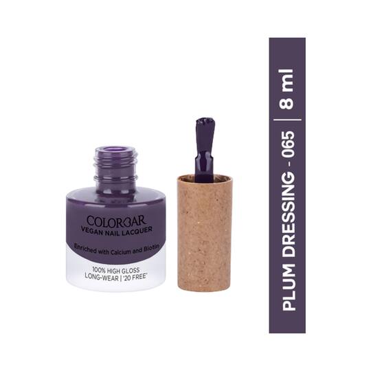 Colorbar Vegan Nail Lacquer - 65 Plum Dressing (8ml)