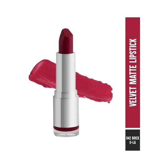 Colorbar Velvet Matte Lipstick - 042 Brick-O-La (4.2g)
