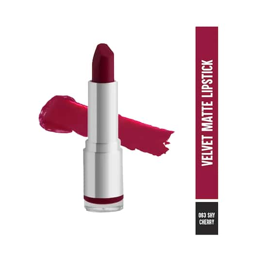 Colorbar Velvet Matte Lipstick - 063 Shy Cherry (4.2gm)