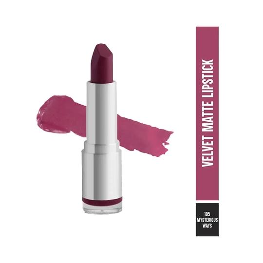 Colorbar Velvet Matte Lipstick - 105 Mysterious Ways (4.2gm)