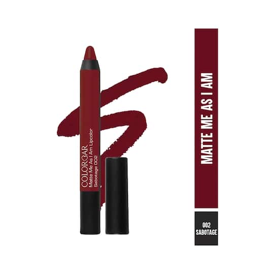 Colorbar Matte Me As I Am Lip Crayon - 002 Sabotage (2.8g)
