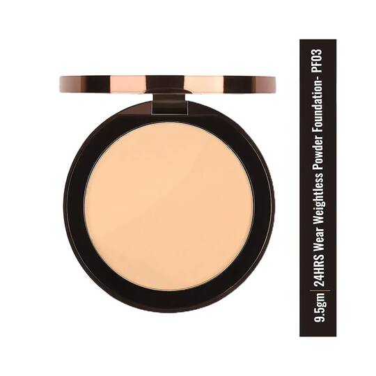 Colorbar 24Hrs Weightless Powder Foundation - Vanila PF 3 (9.5gm)