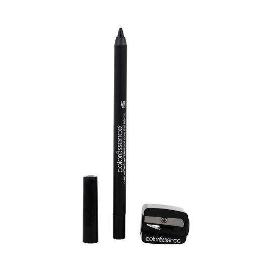 Coloressence HD Charcoal Kohl Pencil Eye Definer Kajal With Free Sharpener - Black (1.2g)