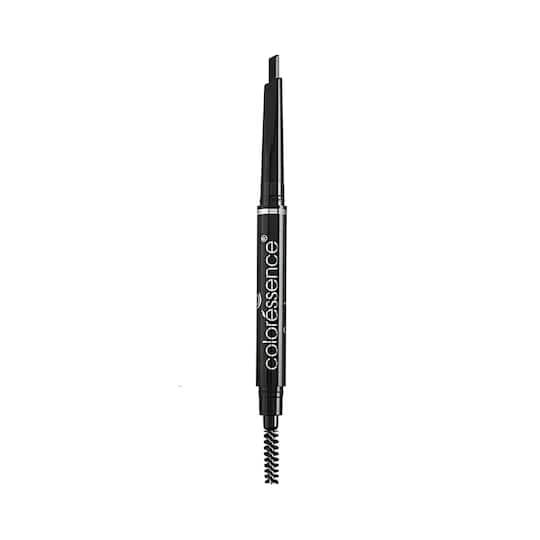 Coloressence Expert Eye Brow Pencil 2 In 1 Dual Function Eye Brow Filling Pencil Spoolie Shaping Brush With Eyebrow Styler - Black (0.25g)