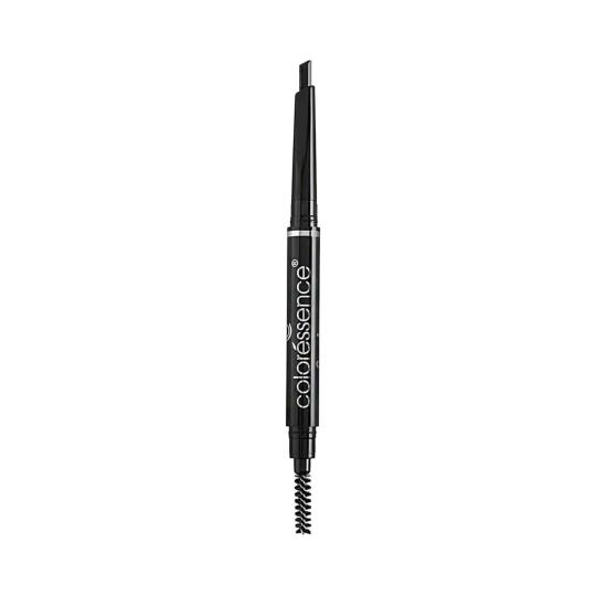 Coloressence Expert Eye Brow Pencil 2 In 1 Dual Function Eye Brow Filling Pencil Spoolie Shaping Brush With Eyebrow Styler - Grey (0.25g)
