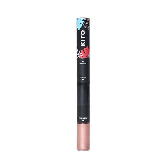Kiro 3 in 1 Eye Stack Eyeshadow + Eyeliner + Mascara - 04 Rose Pink Metallic & Matte Trio (12.5 g)