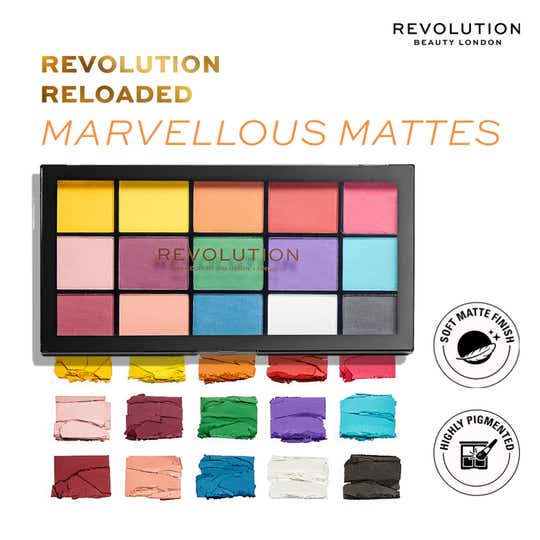 Makeup Revolution Reloaded Eyeshadow Palette - Marvellous Mattes (16.5g)