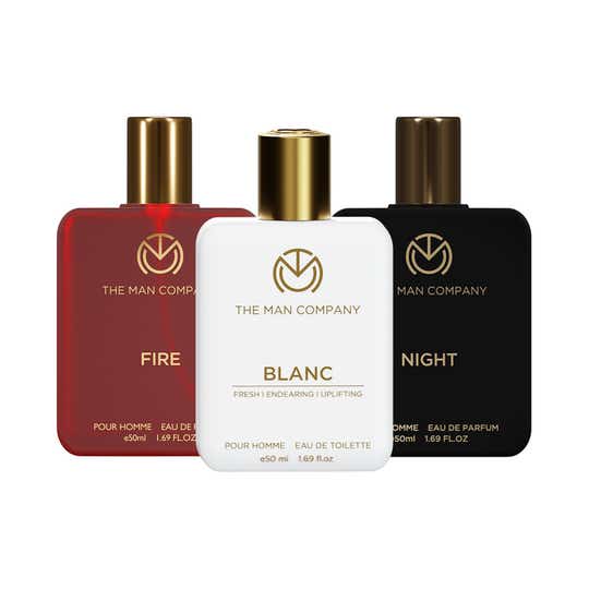 The Man Company Fire, Night and Blanc Perfume for Men (3 pcs)