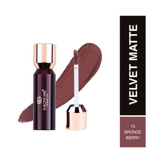 Europe Girl Velvet Matte Liquid Lipstick - Bronzeberry 15 (3.5 g)