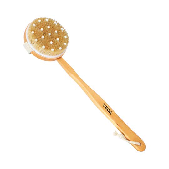 Vega Bristle Bath Brush with Massager (NBA 1/2) (207 g)
