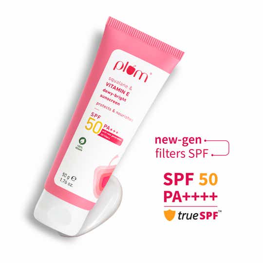 Plum Squalane & Vitamin E Dewy-Bright Sunscreen SPF 50 (50g)
