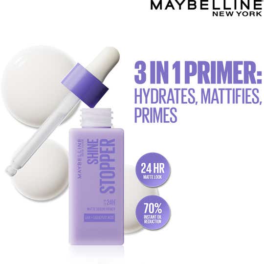 Maybelline New York Shine Stopper Serum Primer for Oily Skin to Prime (25 ml)