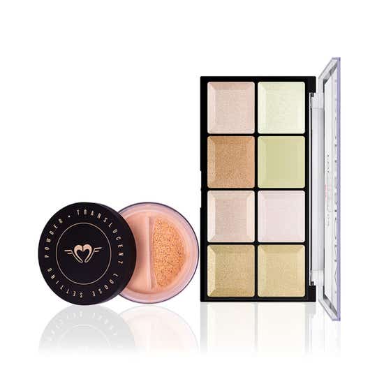 Daily Life Forever52 Spotlight Highlighter Palette & Loose Setting Powder Combo (Peach TLM005)