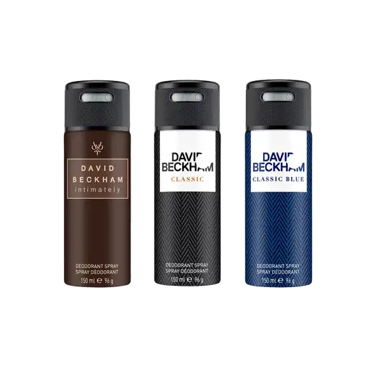 David Beckham Combo Set : Classic, Classic Blue, Intimately Deo (3 pcs)