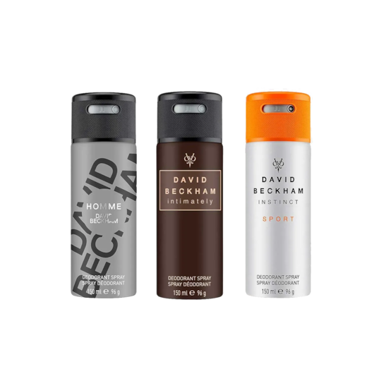David Beckham Combo Set : Instinct Sport, Intimately, Homme Deo (3 pcs)