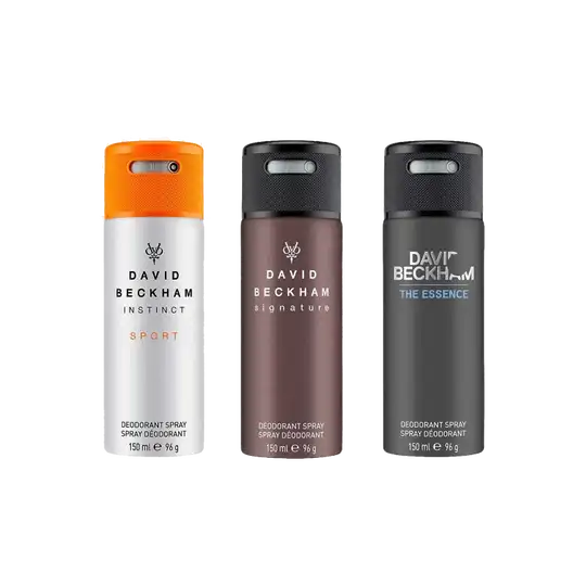 David Beckham Combo Set : Instinct Sport, Signature, Essence Deo (3 pcs)